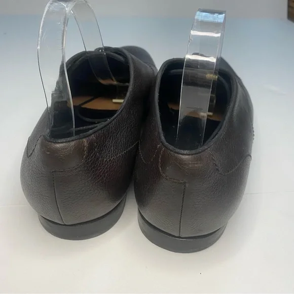 Gucci Dark Brown Calf Leather Oxford Loafers Men’s 11 Dress Shoes